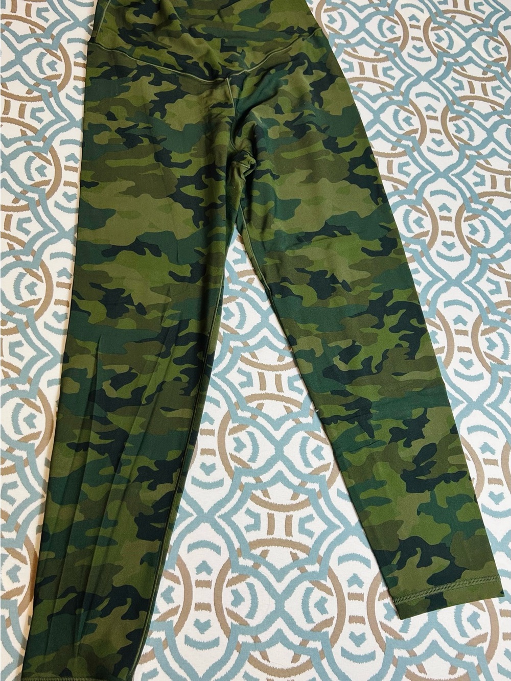 Women's Green Camo High-Waist Leggings